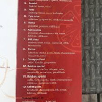 Robertos Restaurang menu