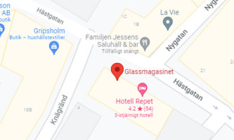 Visby Glassmagasinet menu